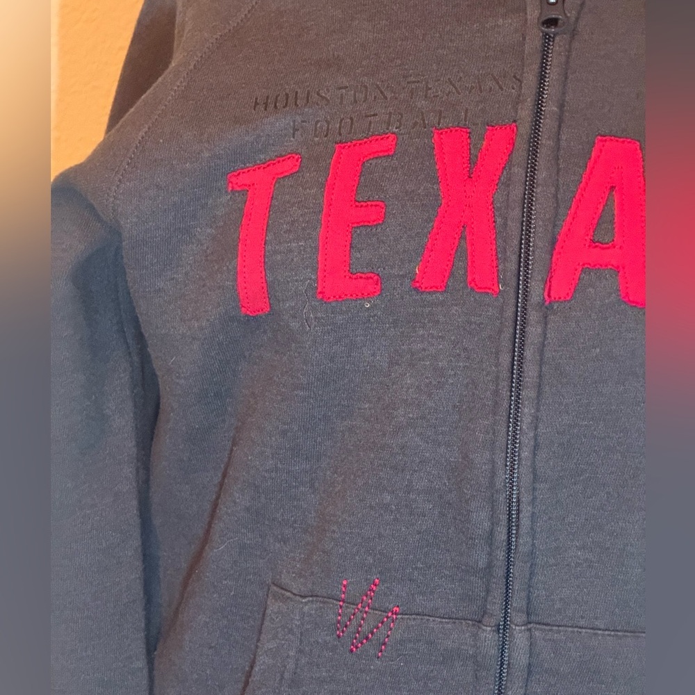 NFL Team Apparel Texans Hoodie Gray Youth Medium (10-12) - Picture 5 of 13